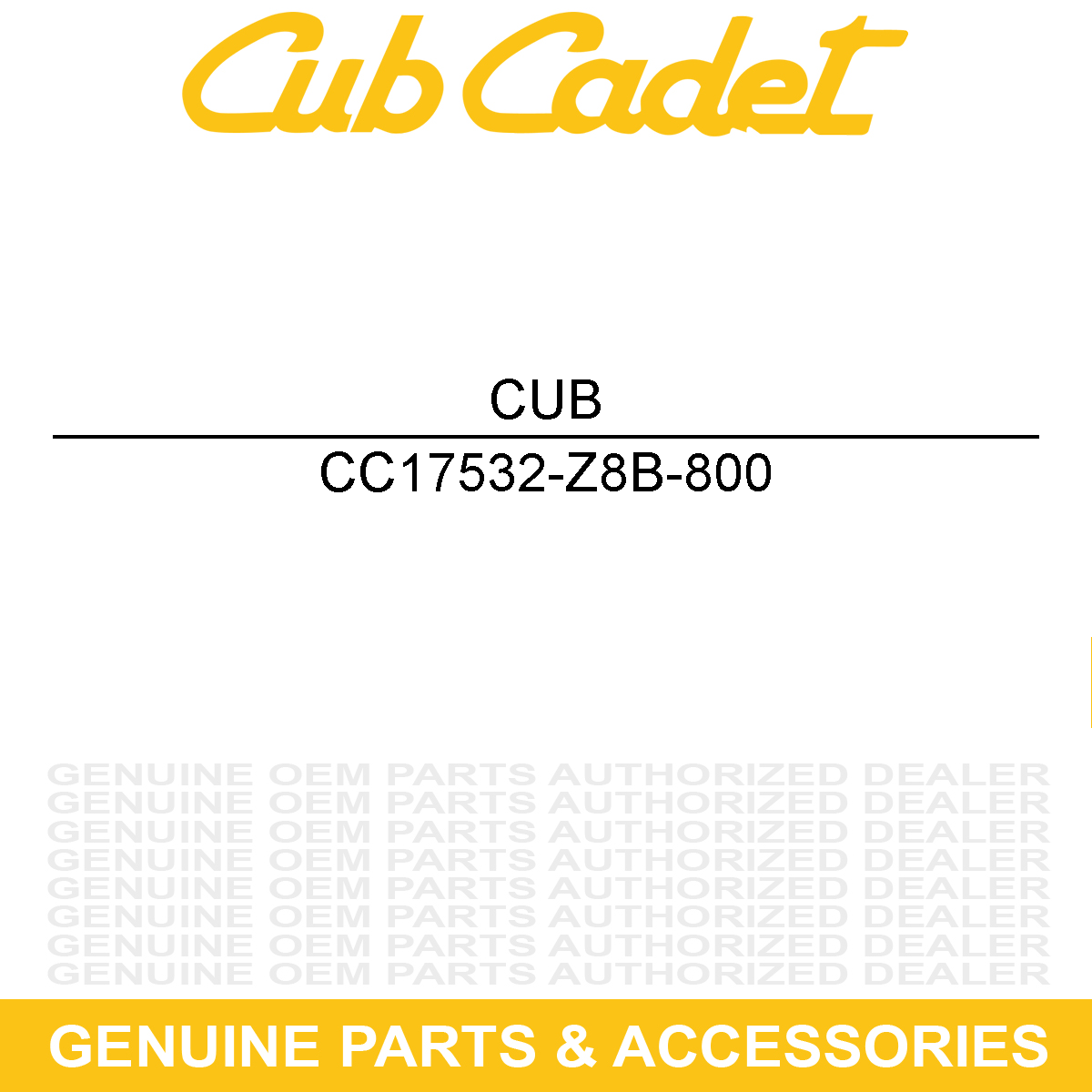 CUB CADET 17532-Z8B-800 Fuel Tank