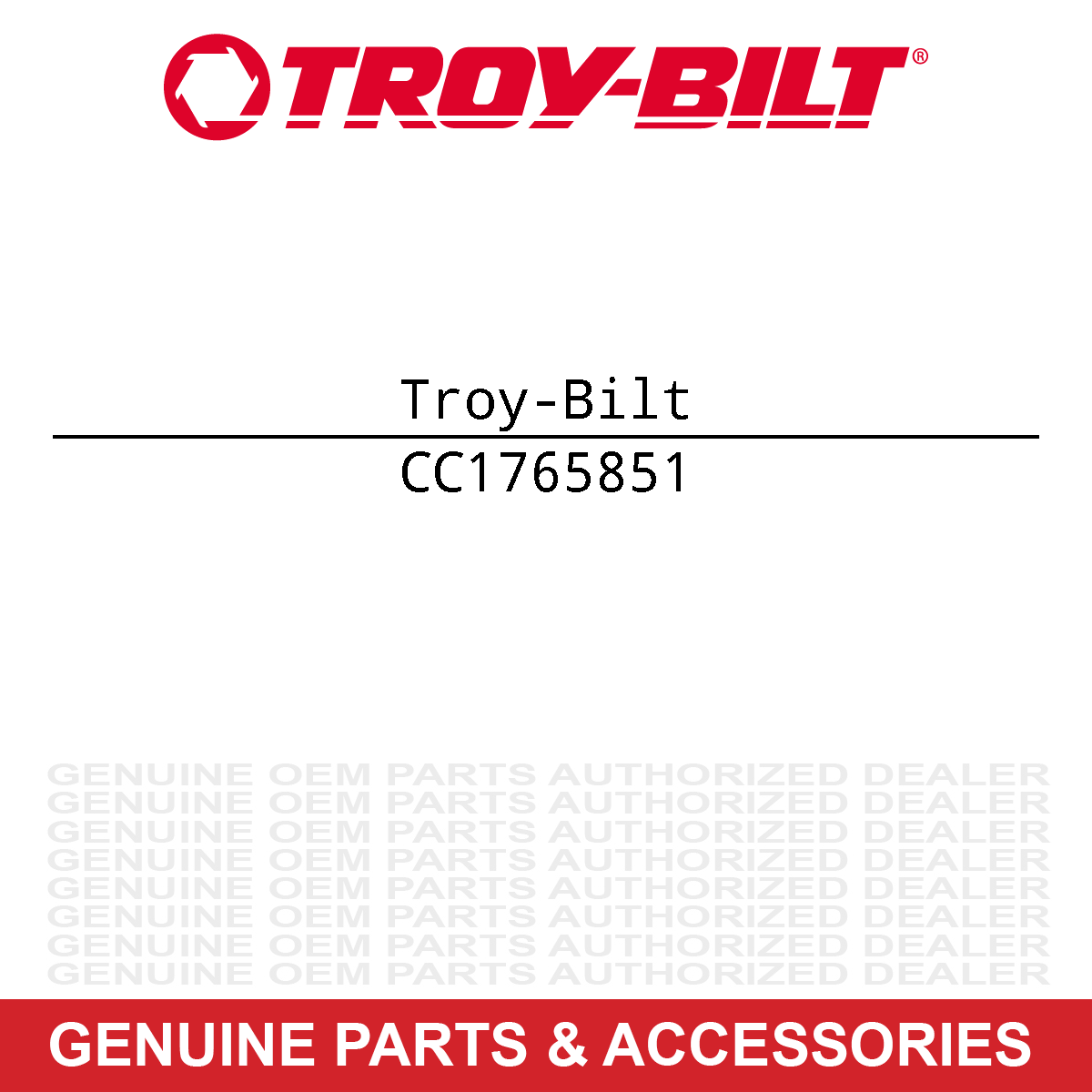 Troy-Bilt 1765851 Roller