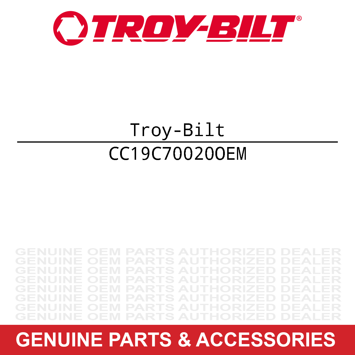 Troy-Bilt 19C70020OEM Bagger