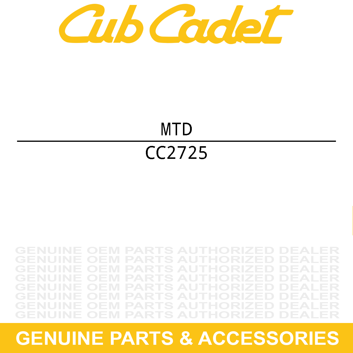 MTD 2725 Cable