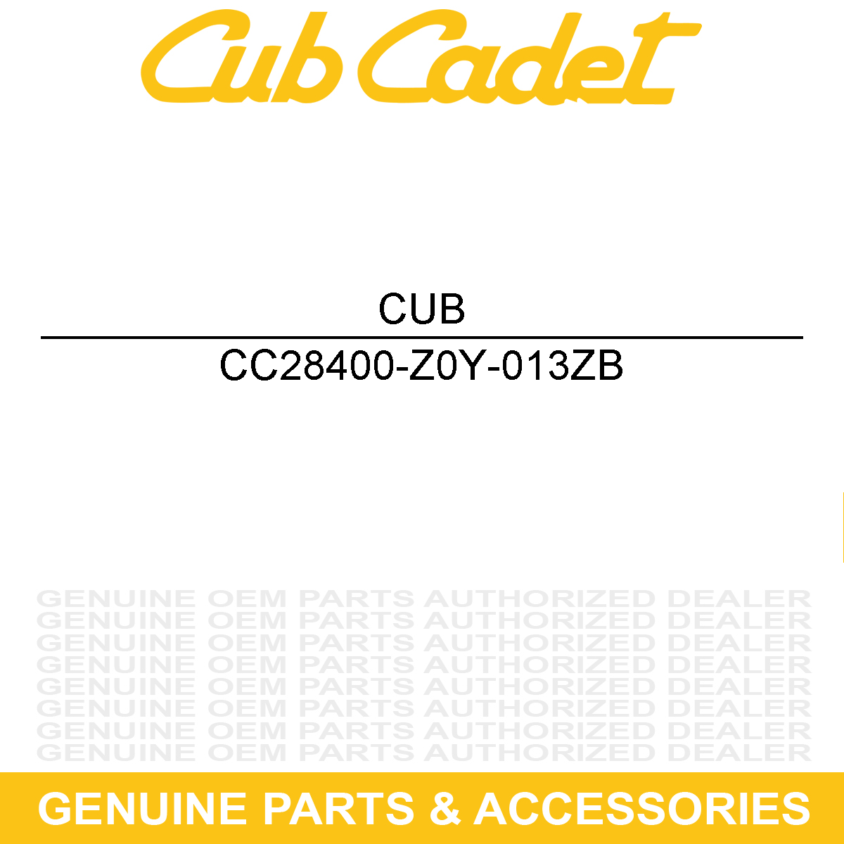 CUB CADET 28400-Z0Y-013ZB Starter