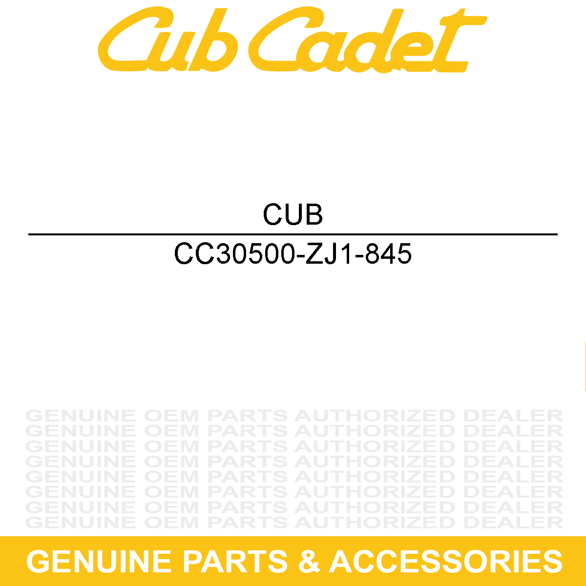 CUB CADET 30500-ZJ1-845 Ignition Coil