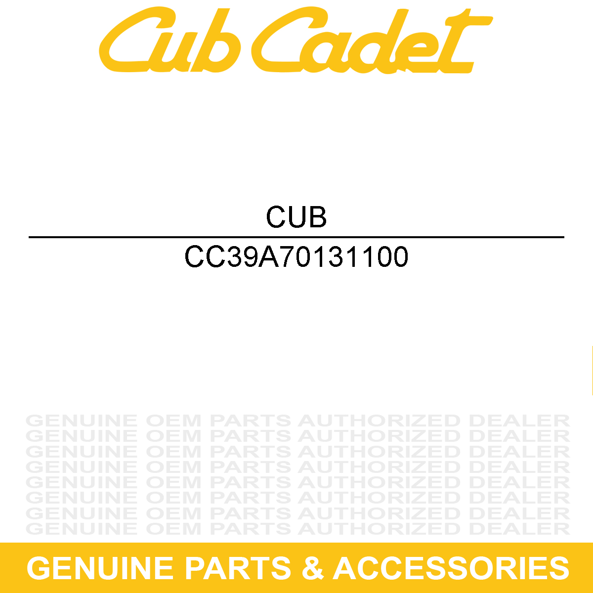 CUB CADET 39A70131100 Sound Bar