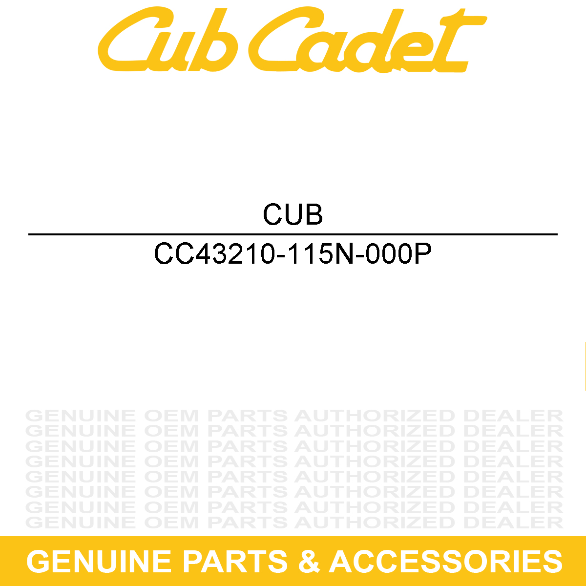 CUB CADET 43210-115N-000P Brake Cable
