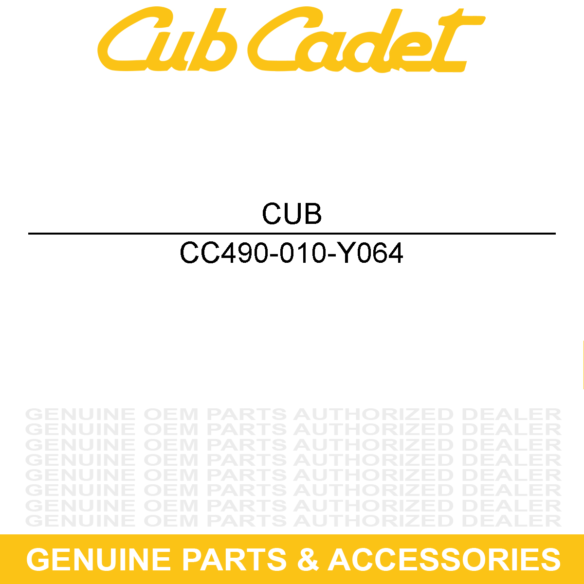 CUB CADET 490-010-Y064 Trimmer Line