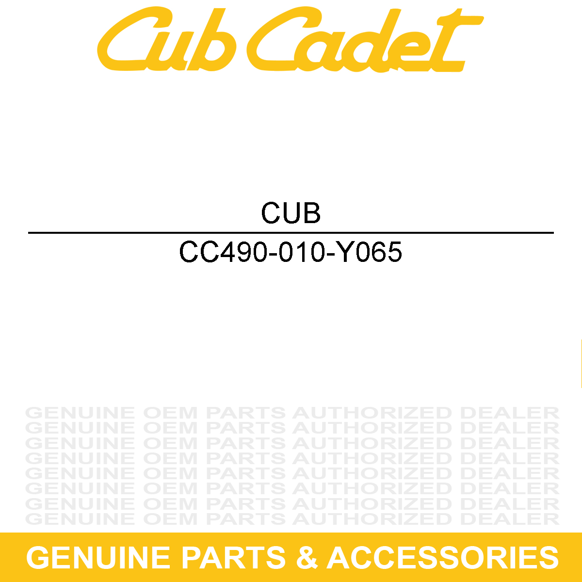 CUB CADET 490-010-Y065 Trimmer Line