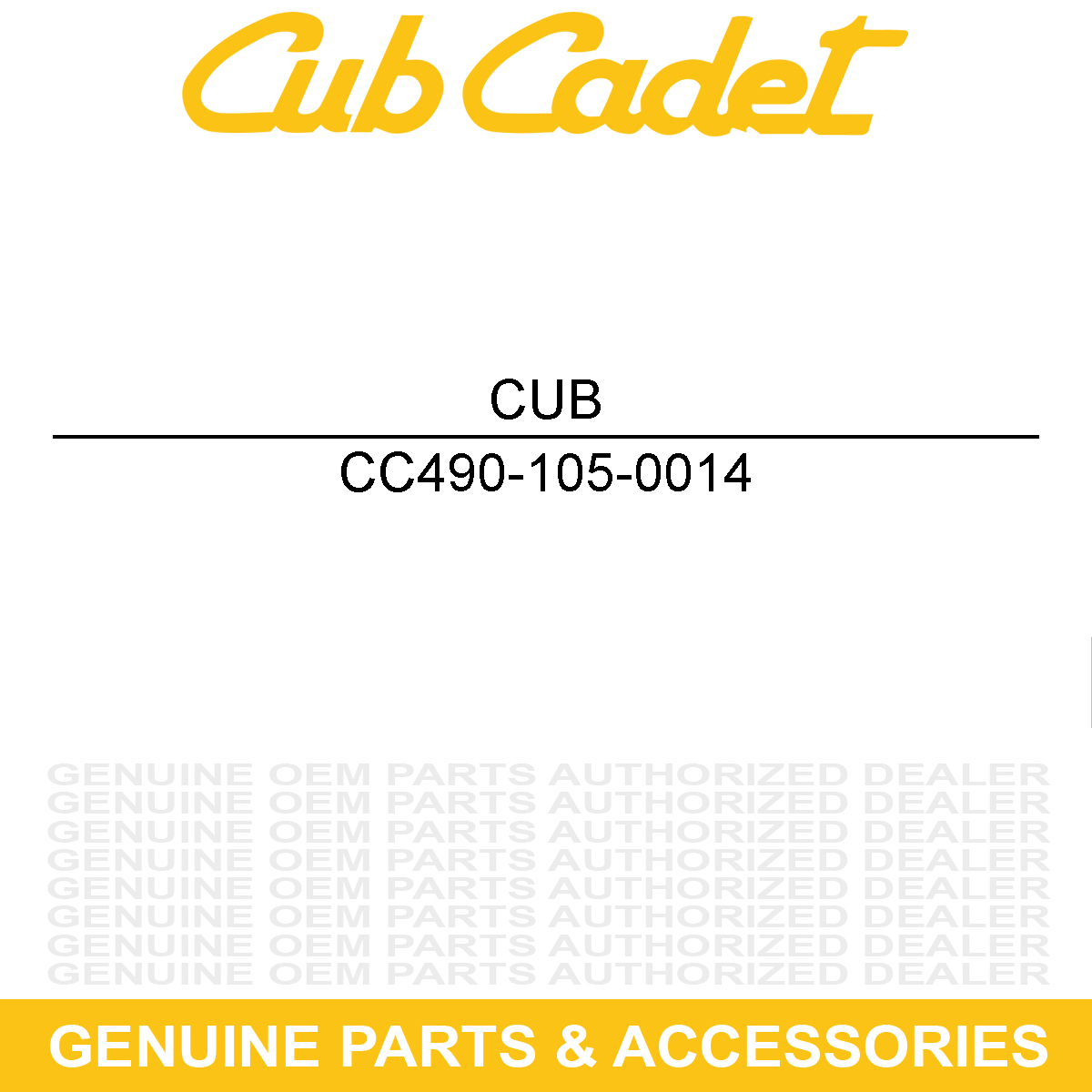CUB CADET 490-105-0014 Blade