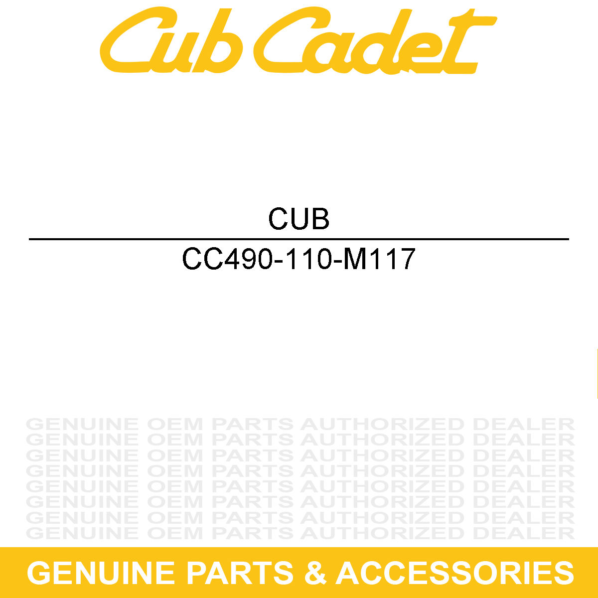 CUB CADET 490-110-M117 Blade