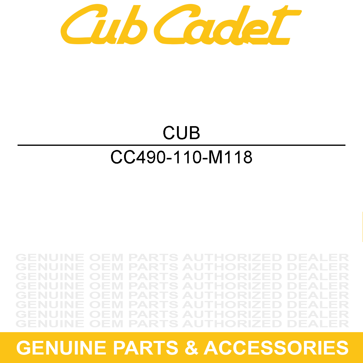 CUB CADET 490-110-M118 Blade
