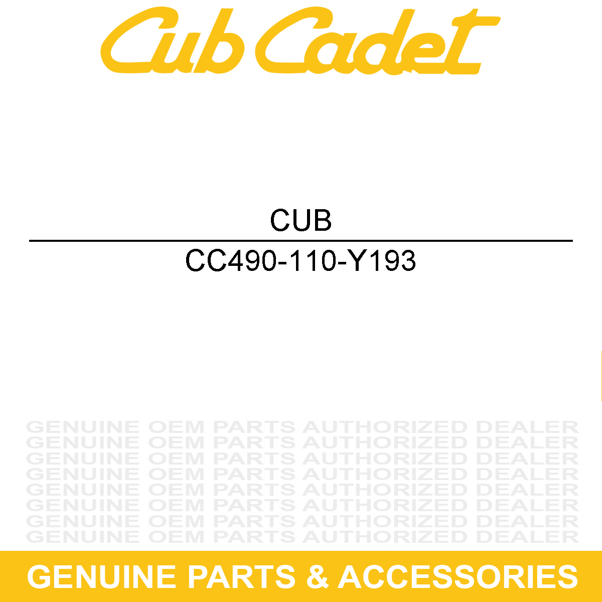 CUB CADET 490-110-Y193 Blade
