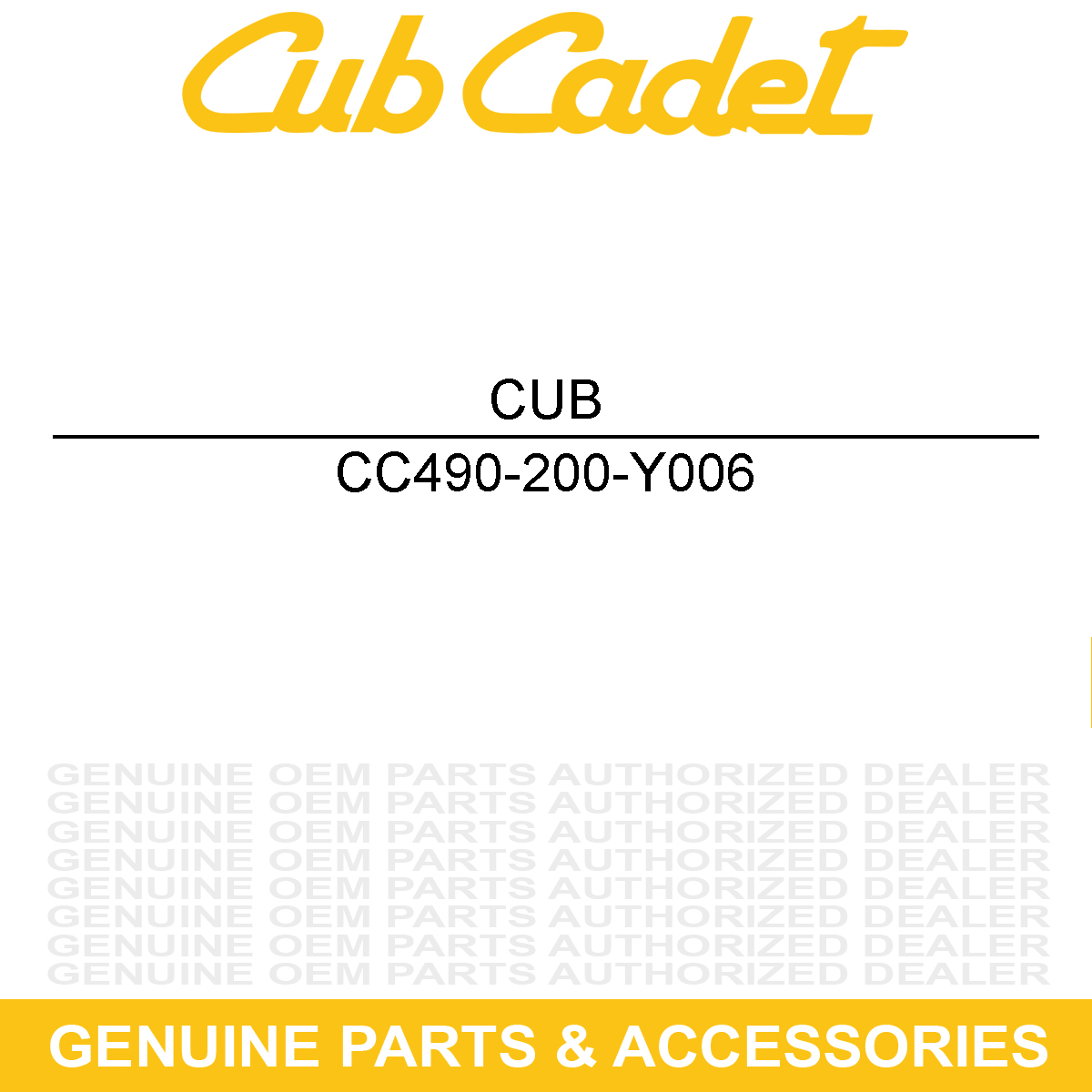 CUB CADET 490-200-Y006 Air Filter