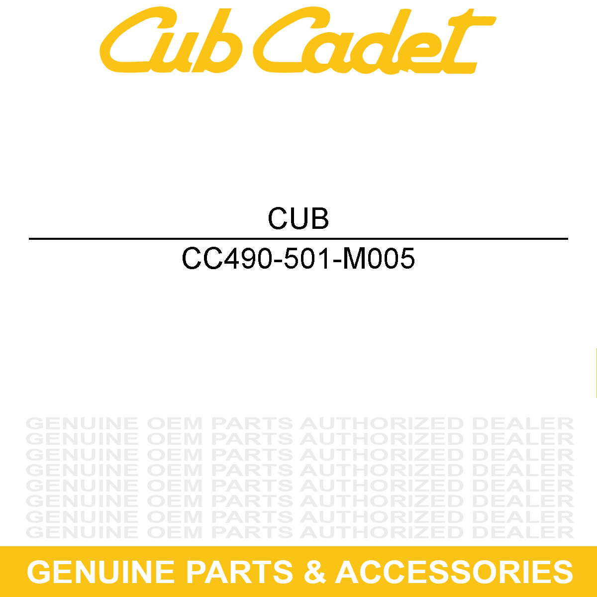 CUB CADET 490-501-M005 Belt