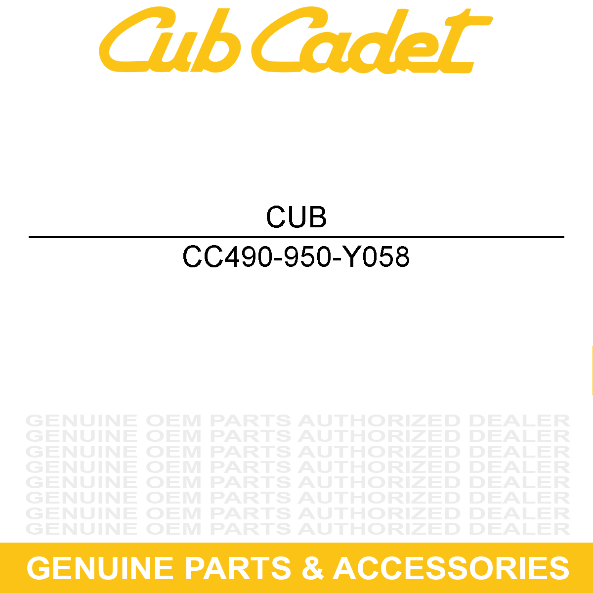 CUB CADET 490-950-Y058 Filter