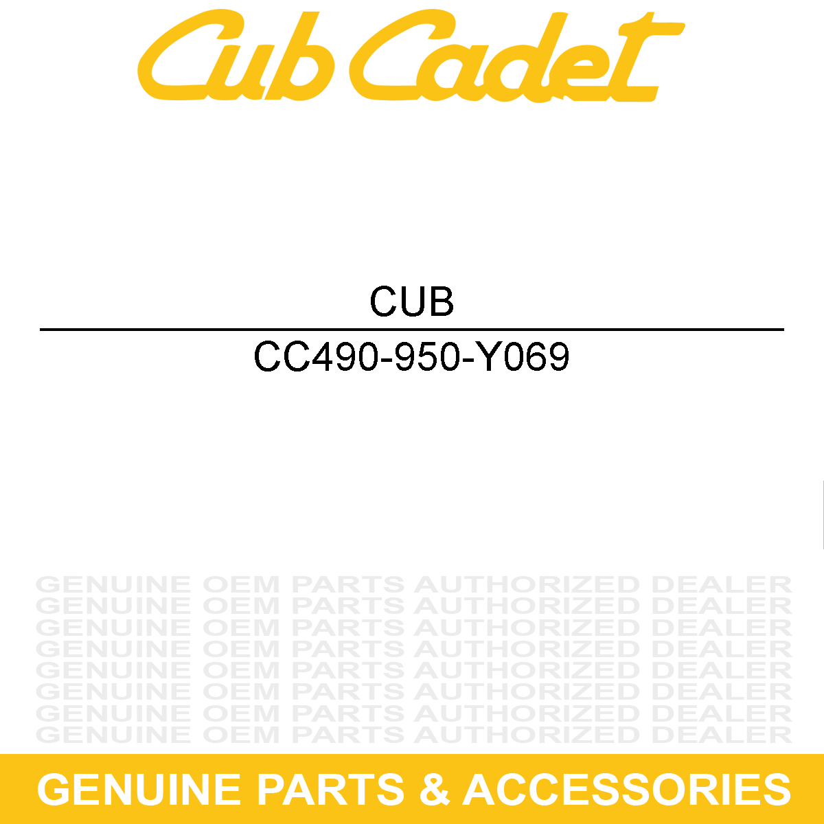 CUB CADET 490-950-Y069 Spark Plug