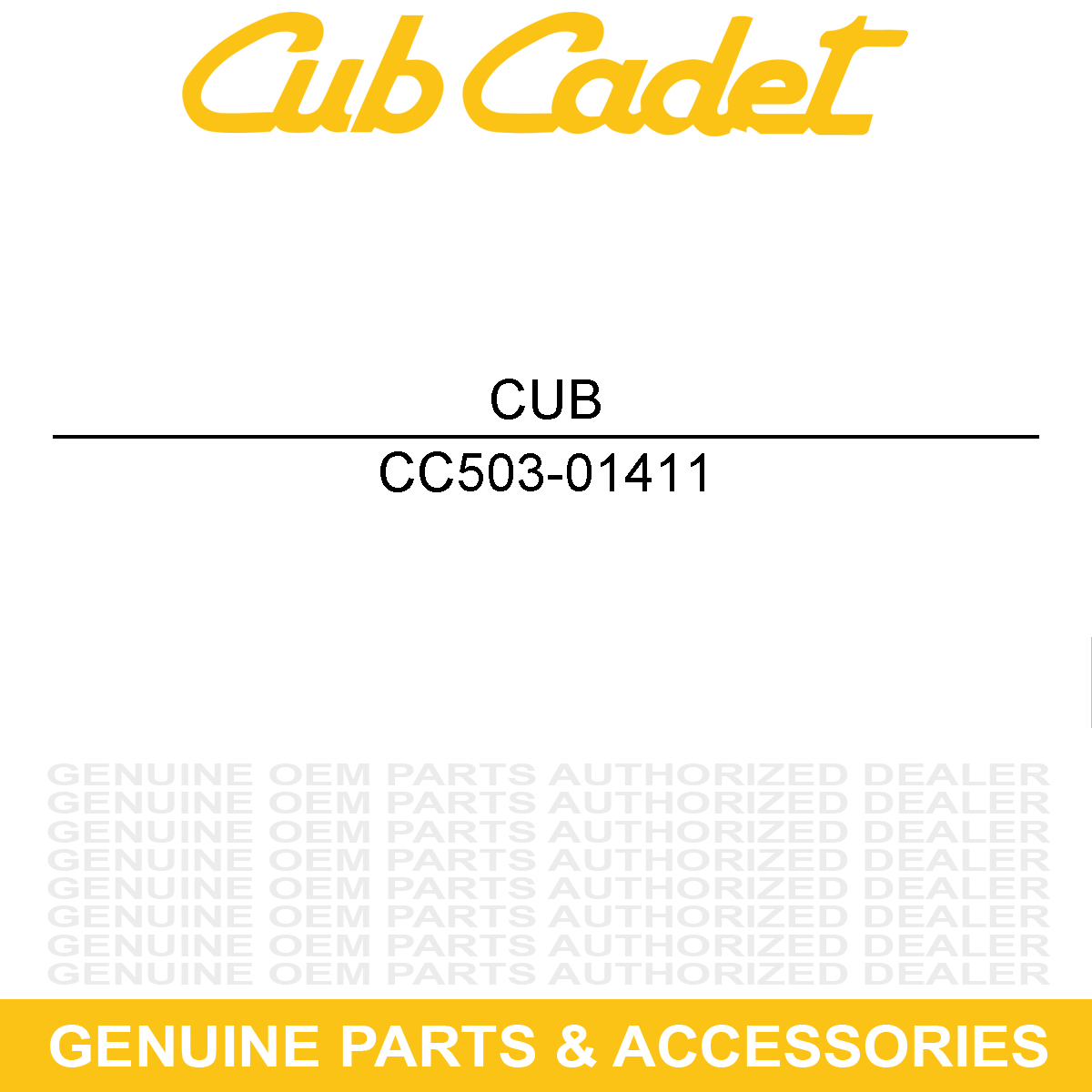 CUB CADET 503-01411 Hardware
