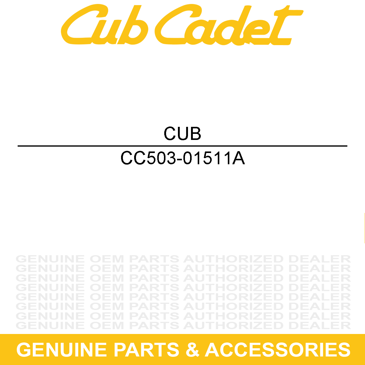CUB CADET 503-01511A Hose