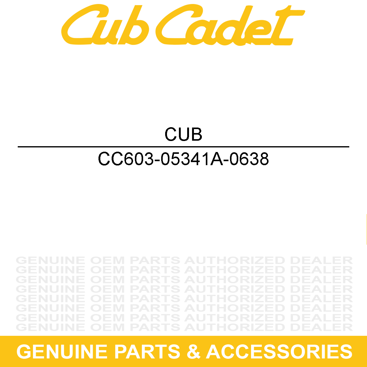 MTD 603-05341A-0638 Axle