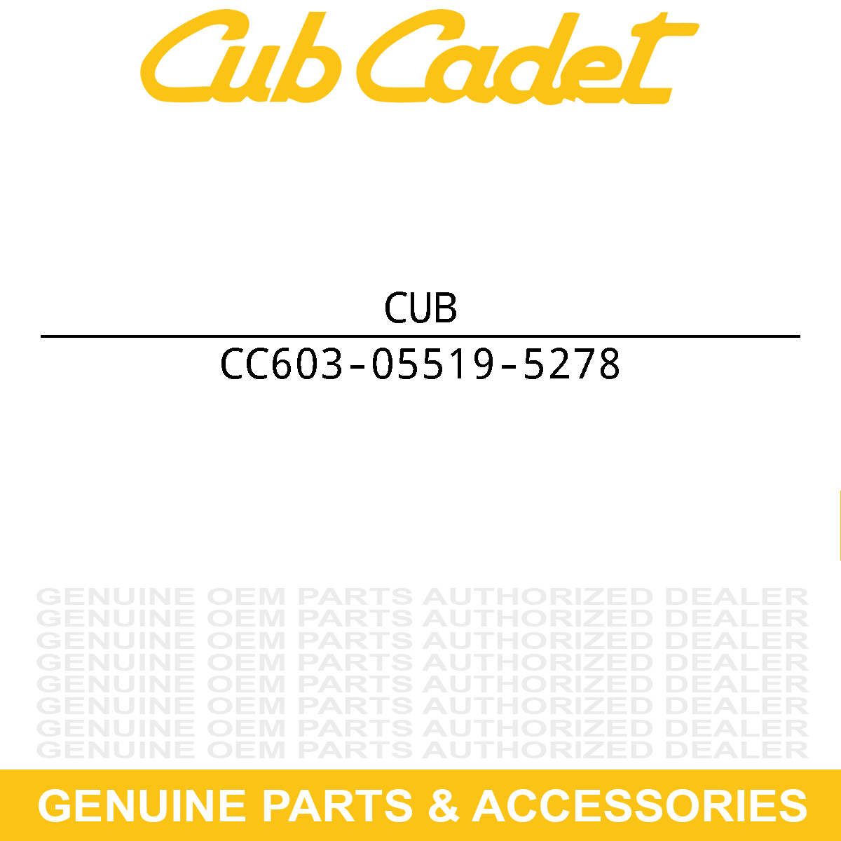 CUB CADET 603-05519-5278 Hoop