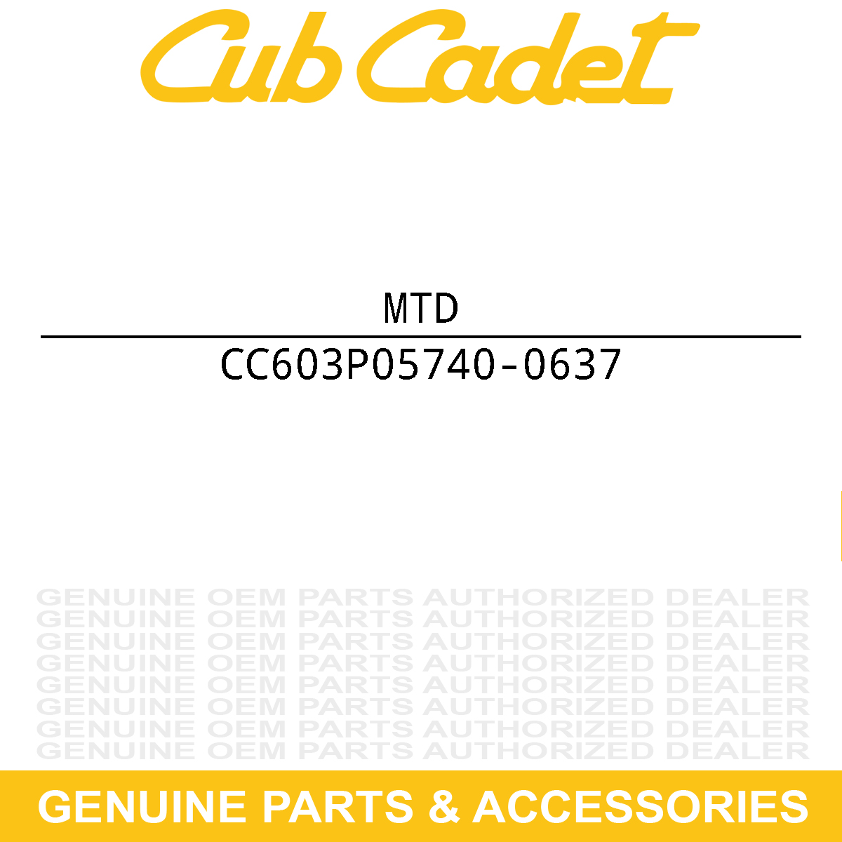 MTD 603P05740-0637 Shell