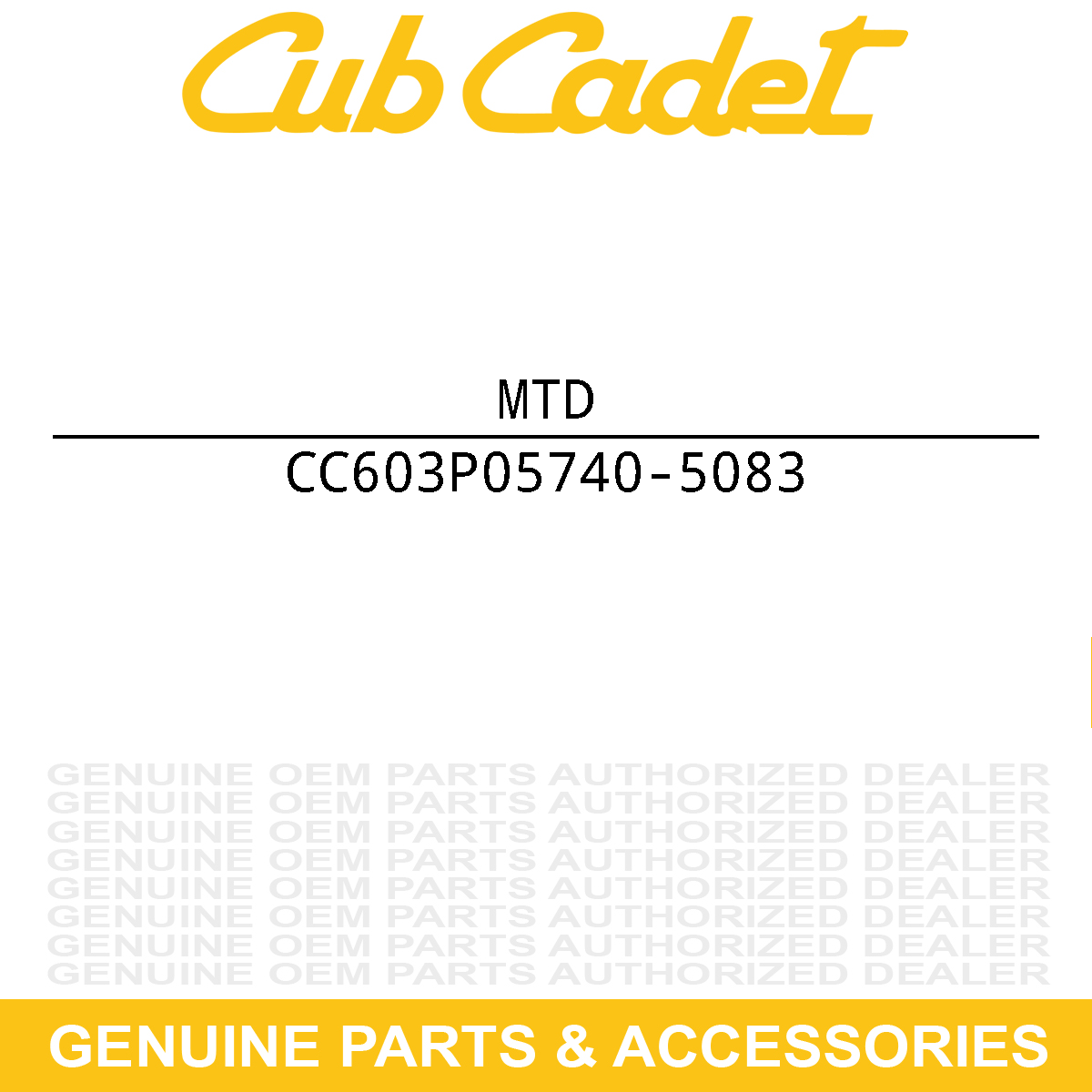 MTD 603P05740-5083 Shell