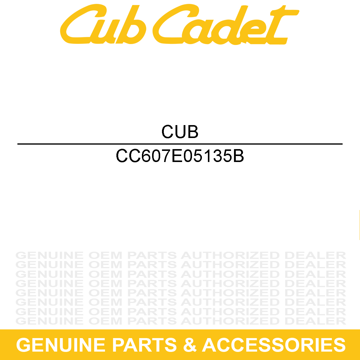 CUB CADET 607E05135B Handle