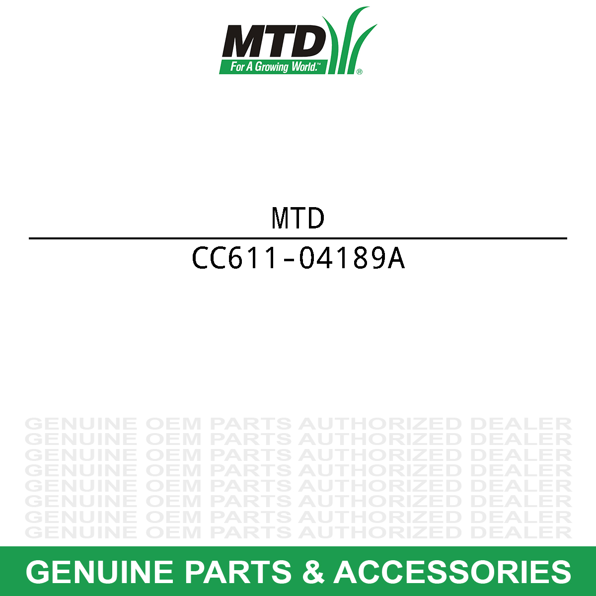 MTD 611-04189A Axle