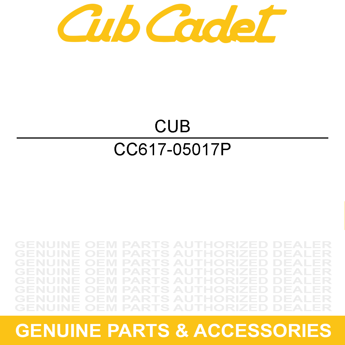 CUB CADET 617-05017P Gear