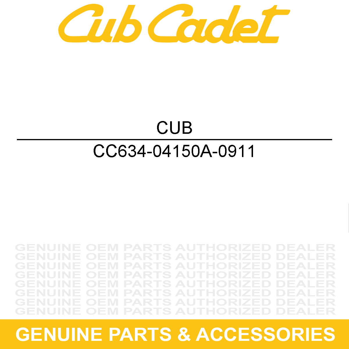 CUB CADET 634-04150A-0911 Wheel