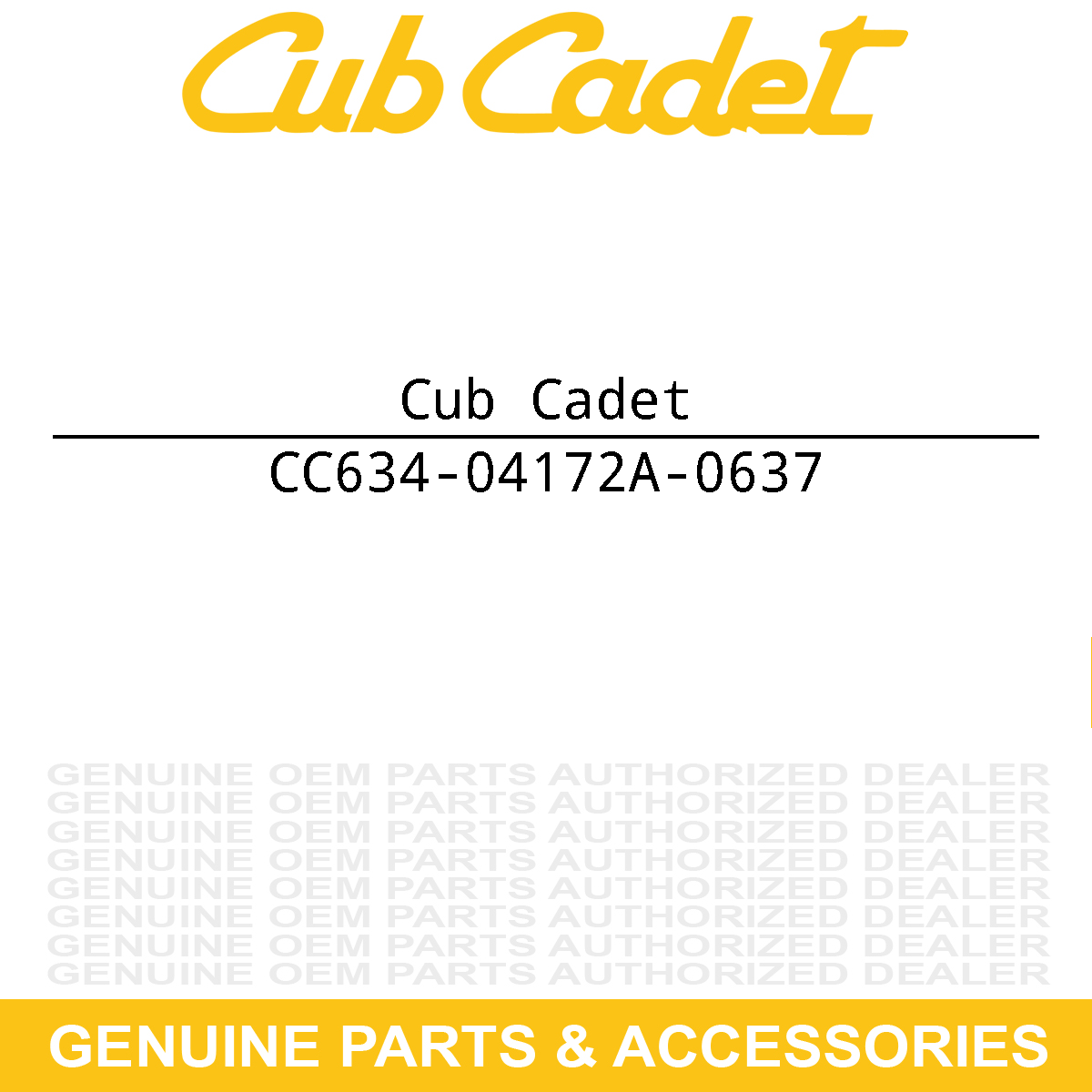 CUB CADET 634-04172A-0637 Rim