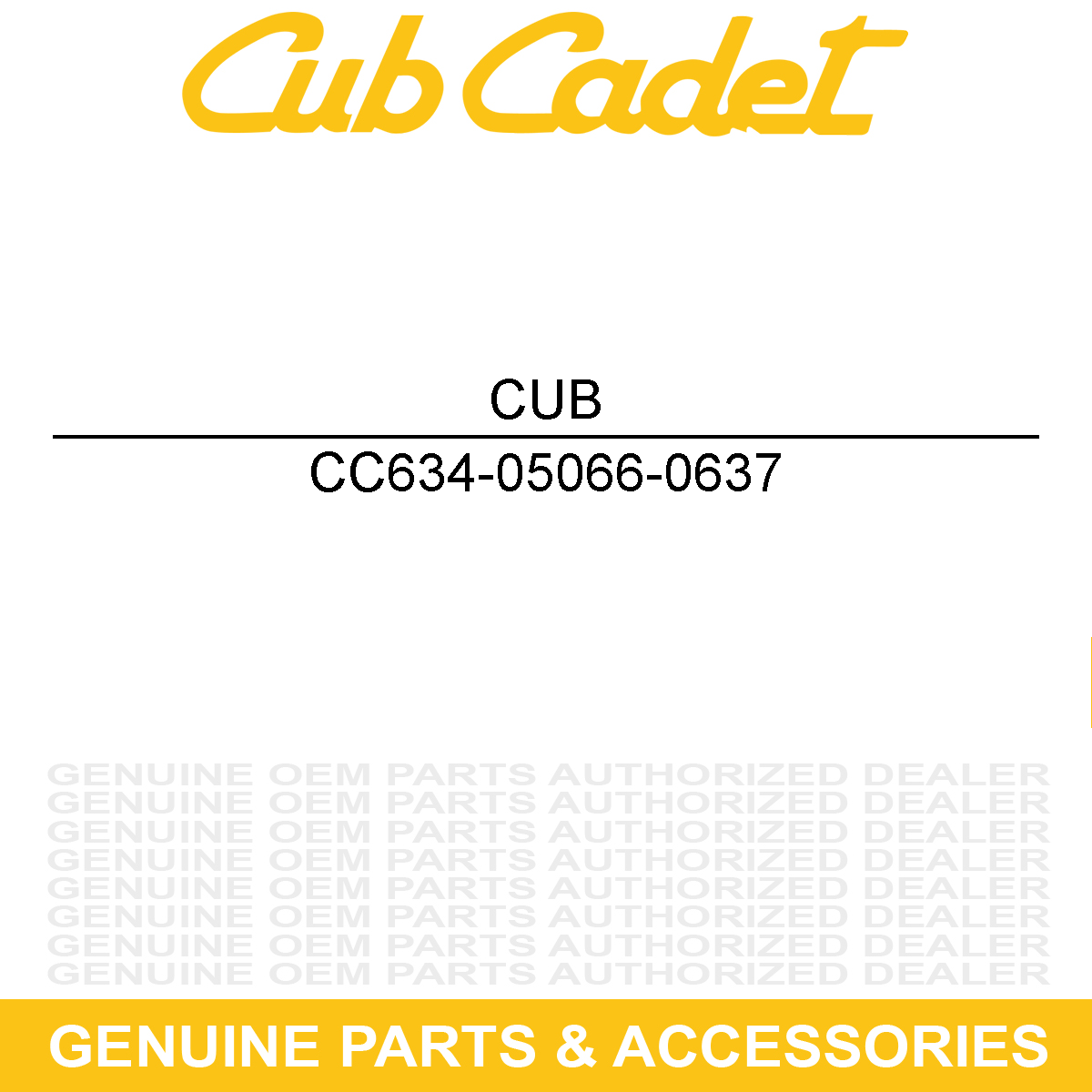 CUB CADET 634-05066-0637 Rim