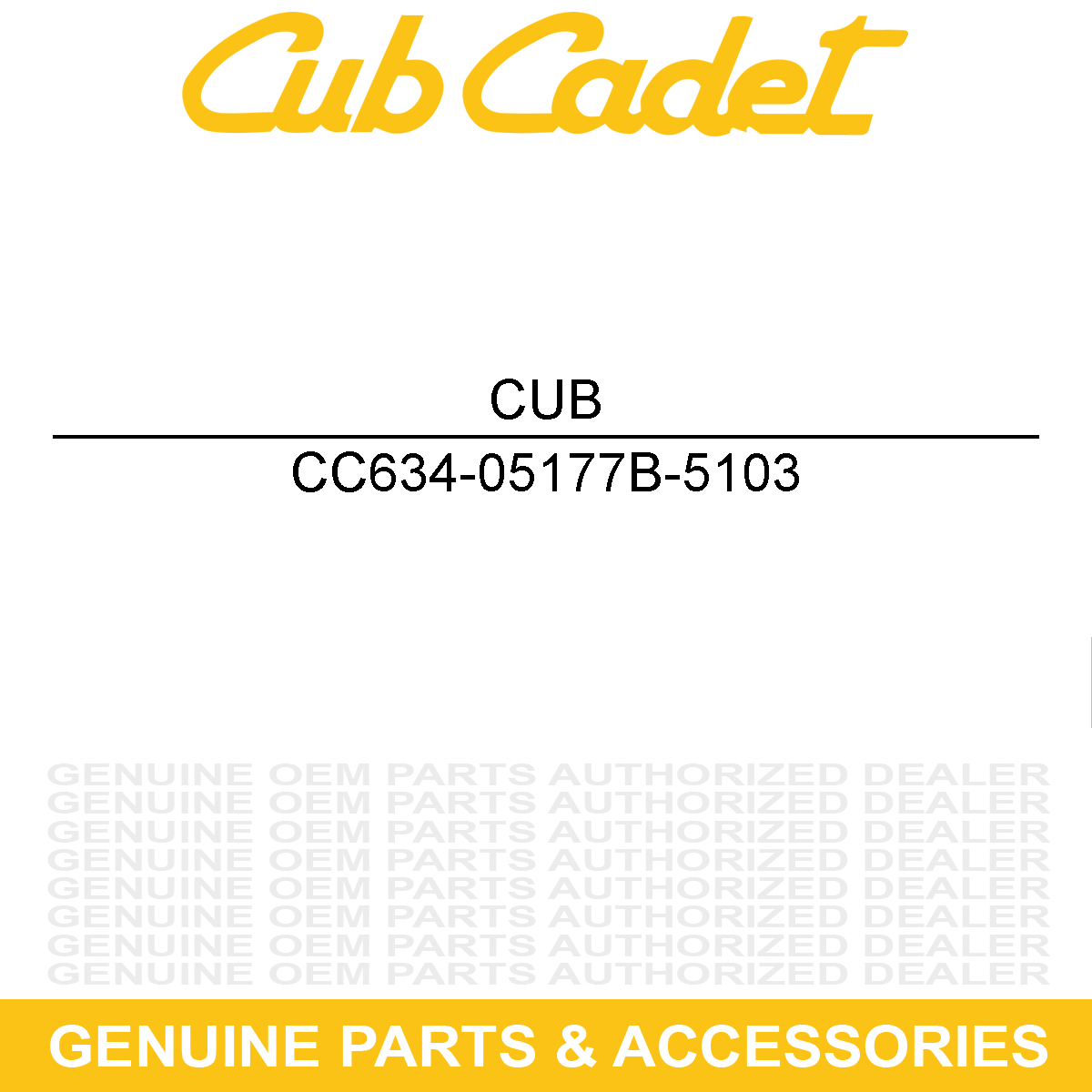 CUB CADET 634-05177B-5103 Rim