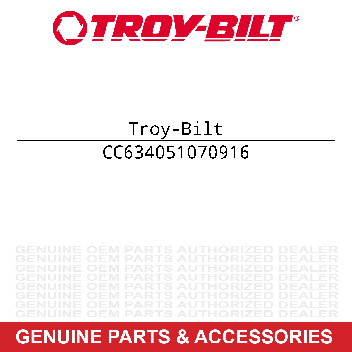 Troy-Bilt 634-05107-0916 Wheel