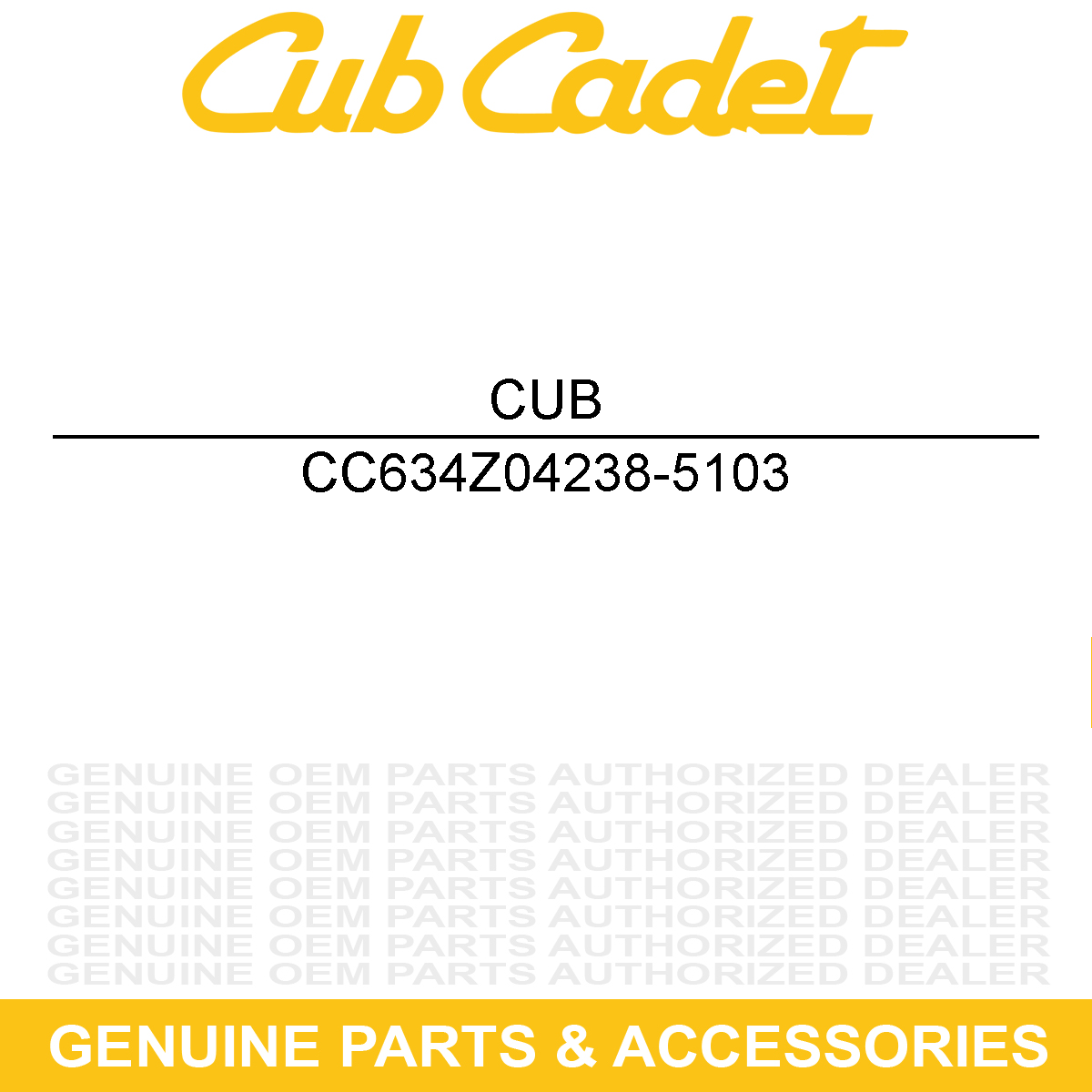 CUB CADET 634Z04238-5103 Rim