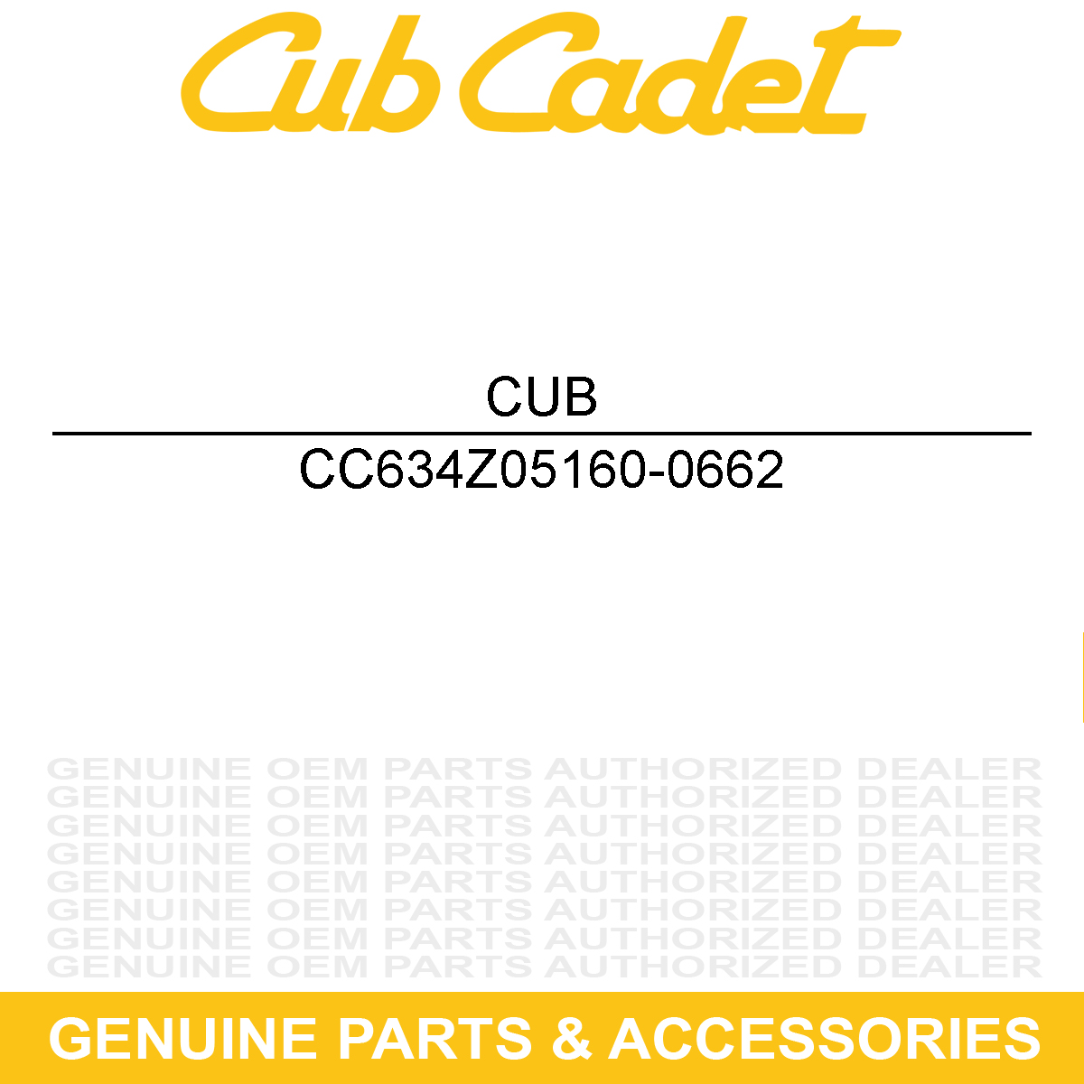 CUB CADET 634Z05160-0662 Wheel