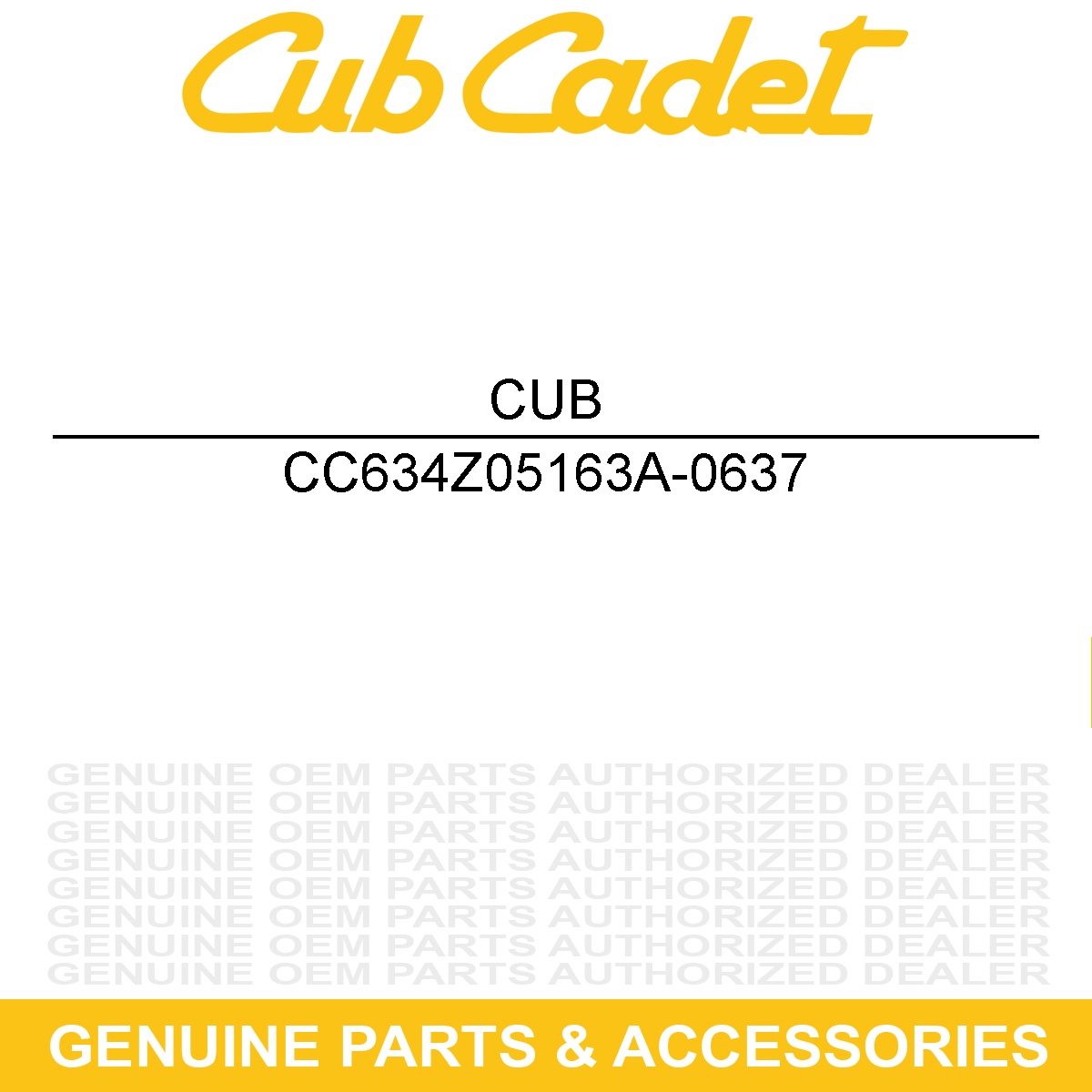 CUB CADET 634Z05163A-0637 Wheel