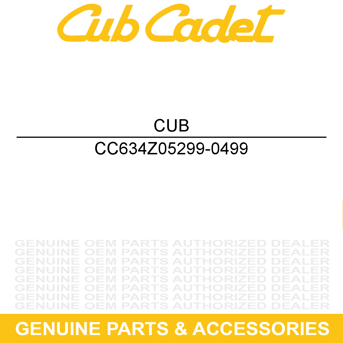 CUB CADET 634Z05299-0499 Wheel