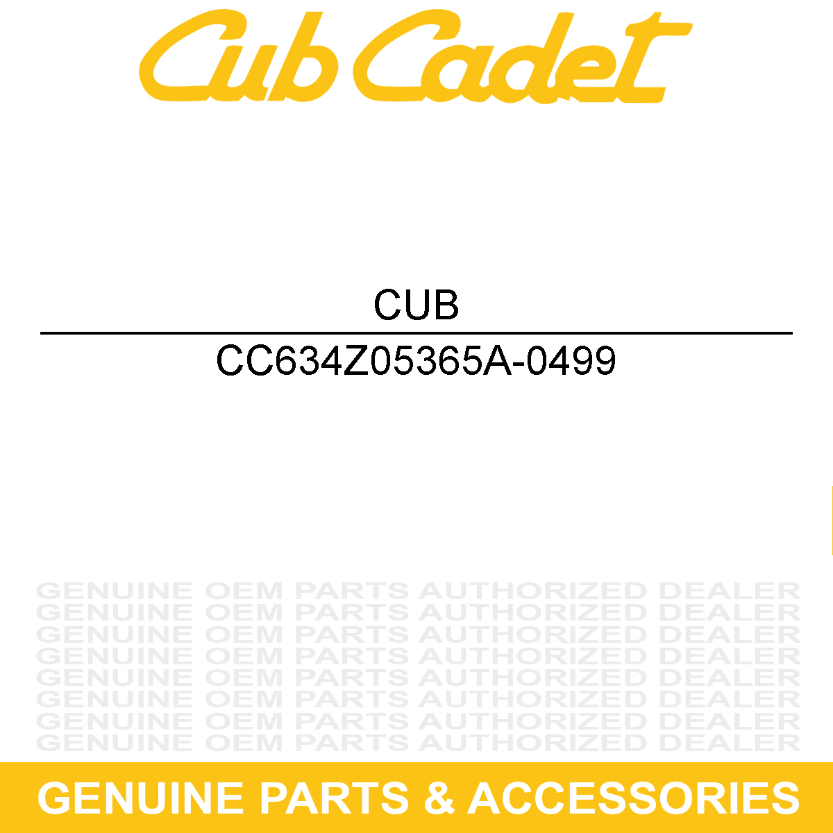 CUB CADET 634Z05365A-0499 Wheel