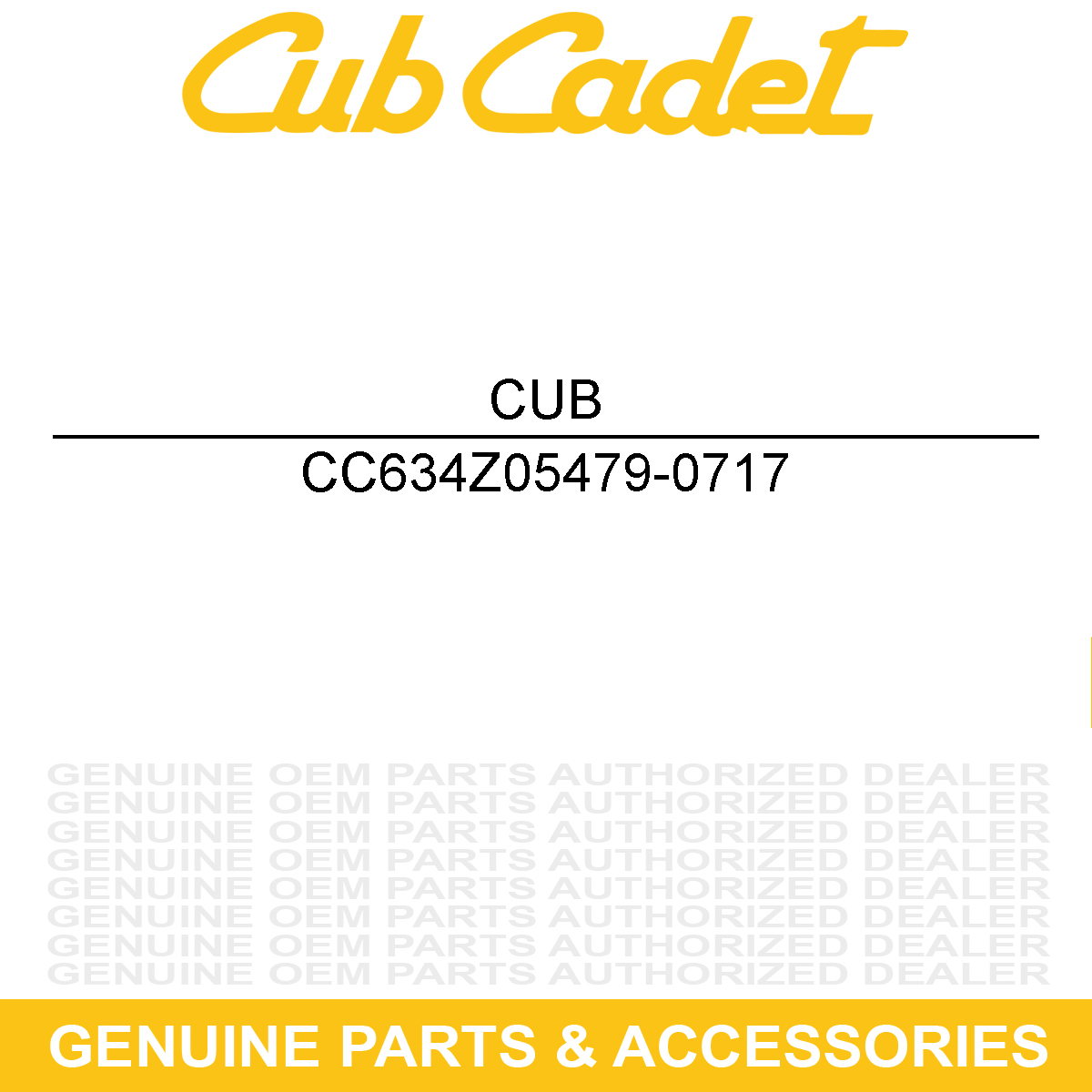 CUB CADET 634Z05479-0717 Rim