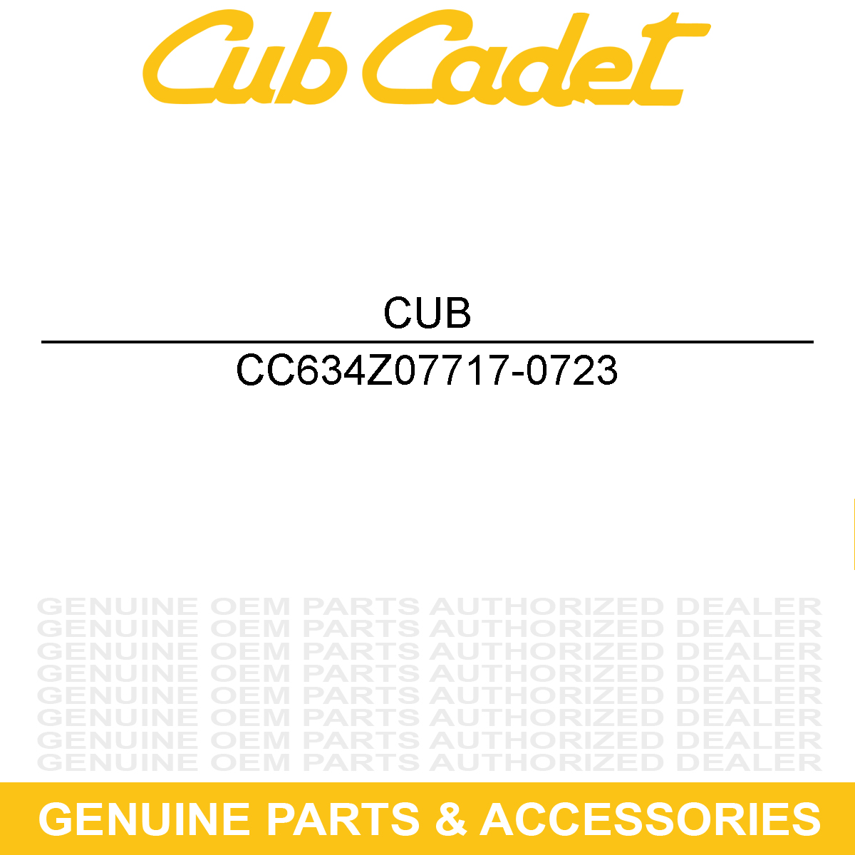 CUB CADET 634Z07717-0723 Wheel