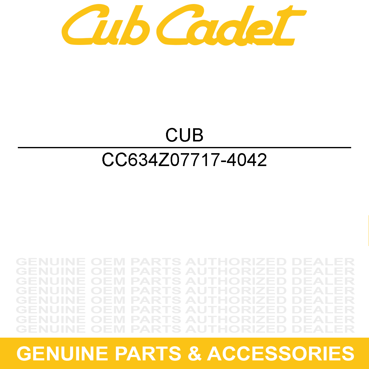 CUB CADET 634Z07717-4042 Wheel