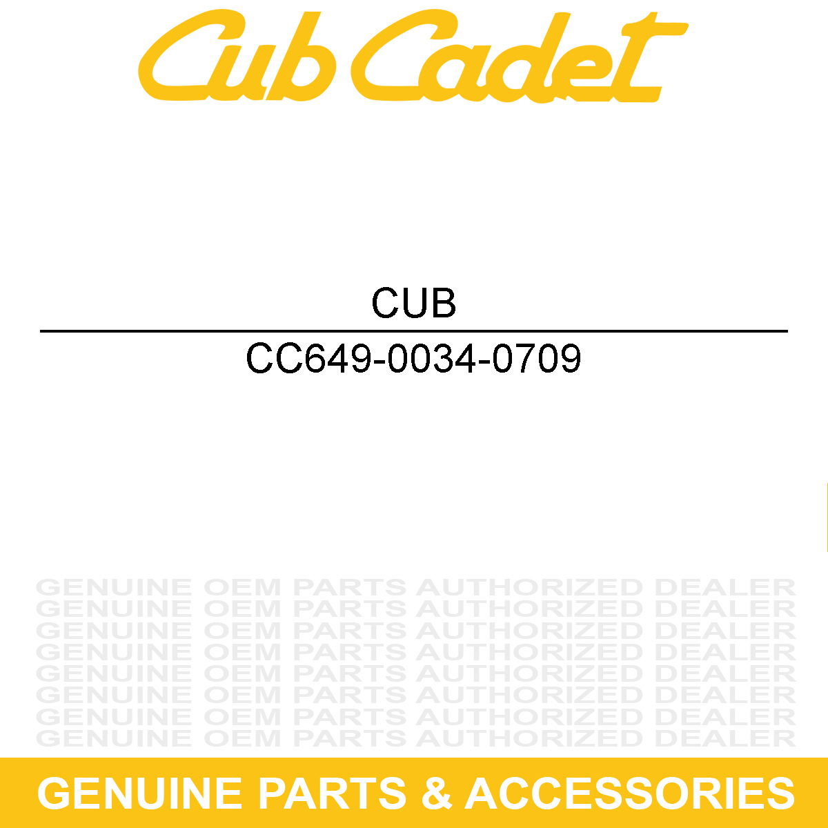 CUB CADET 649-0034-0709 Handle