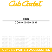 CUB CADET 759-3004-0637 Black Left Hand Knuckle Assembly