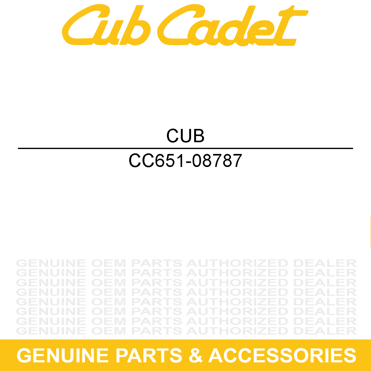 CUB CADET 651-08787 Hose