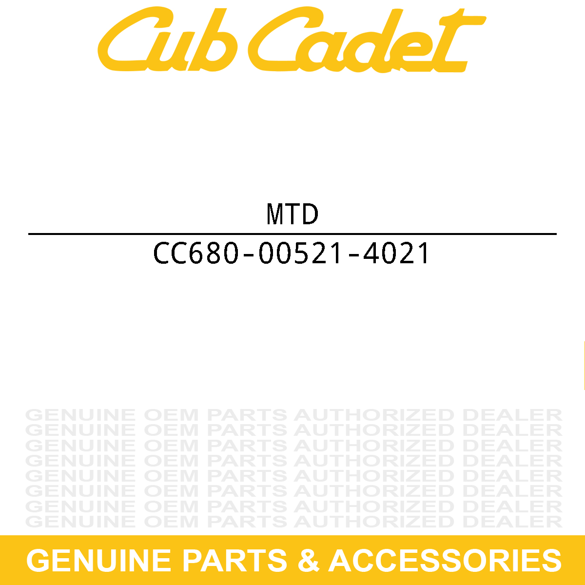 MTD 680-00521-4021 Idler