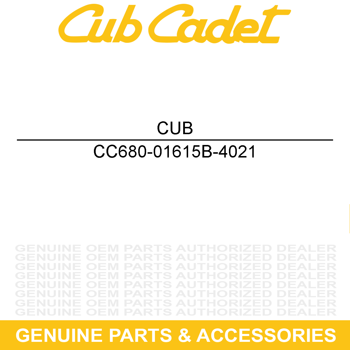 CUB CADET 680-01615B-4021 Frame