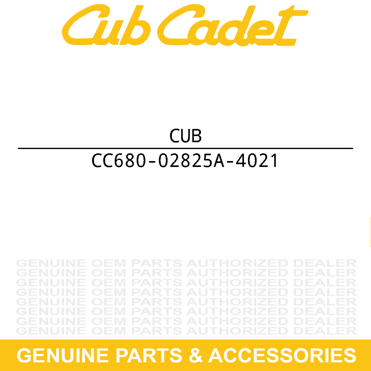 CUB CADET 680-02825A-4021 Handle