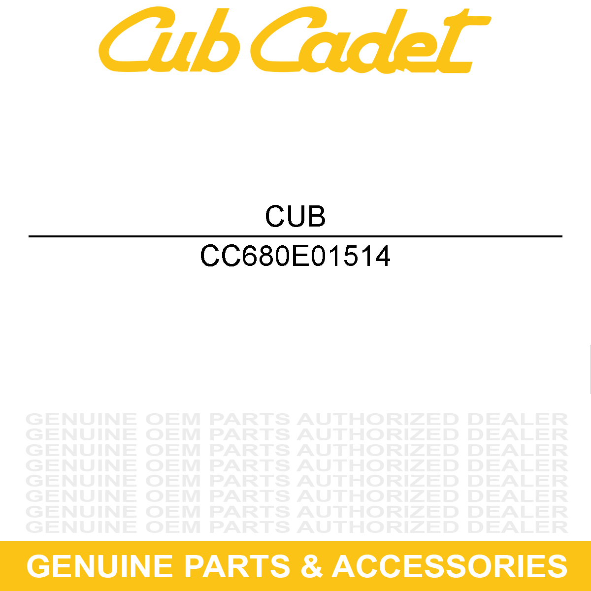 CUB CADET 680E01514 Link
