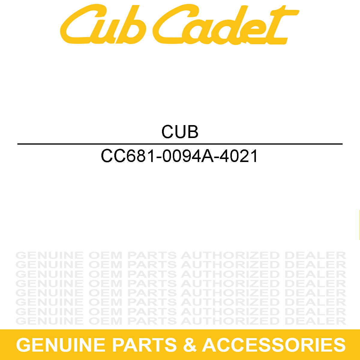CUB CADET 681-0094A-4021 Discharge Chute