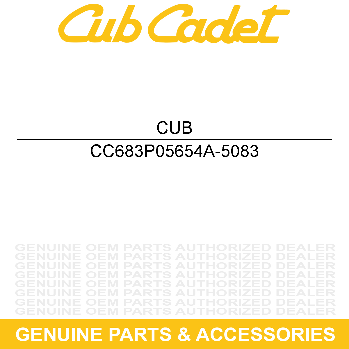 CUB CADET 683P05654A-5083 Shell