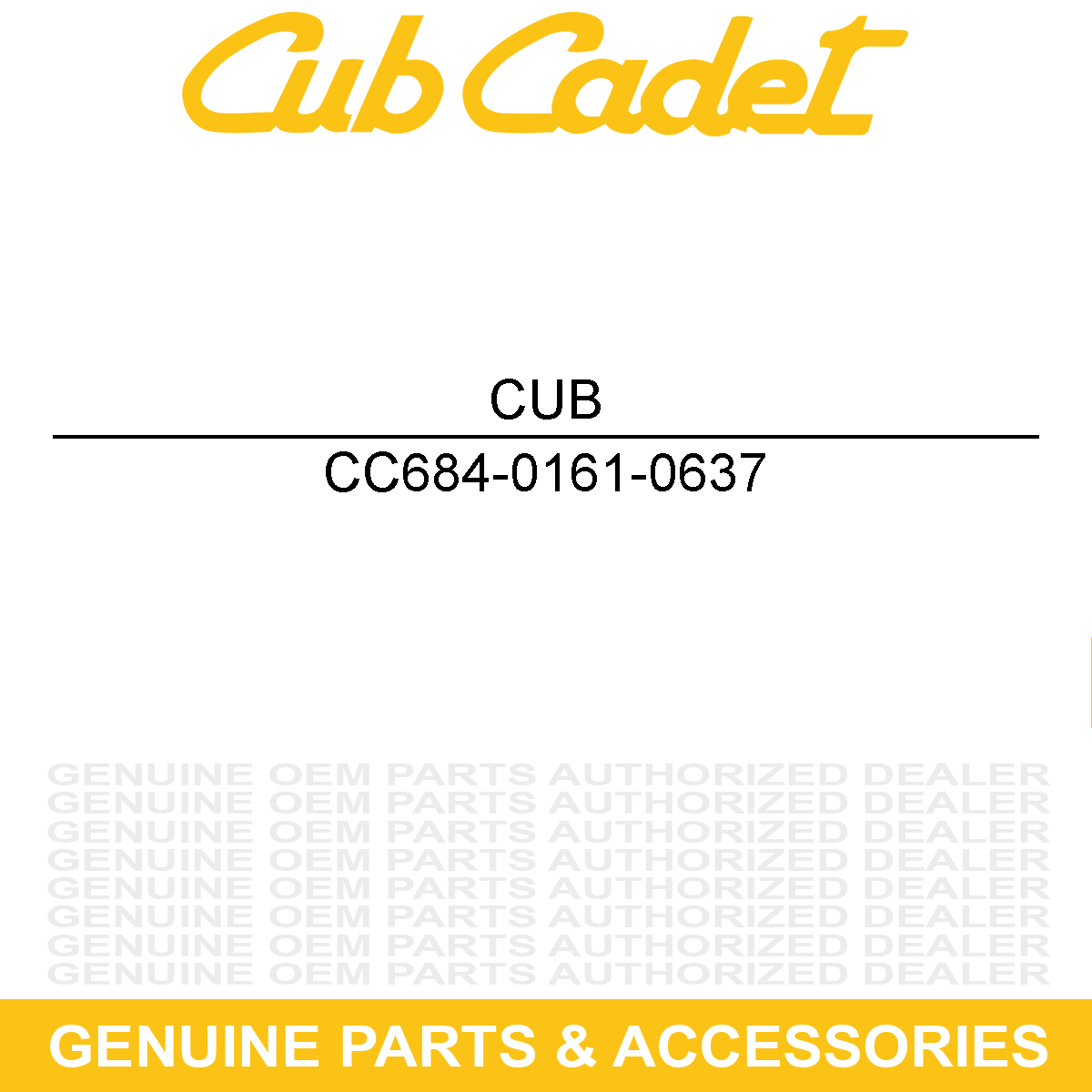 CUB CADET 684-0161-0637 Shift Arm